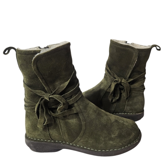 Miz Mooz Forest Green Suede Mid-Calf Boots Size EU 36 - Picture 13 of 13